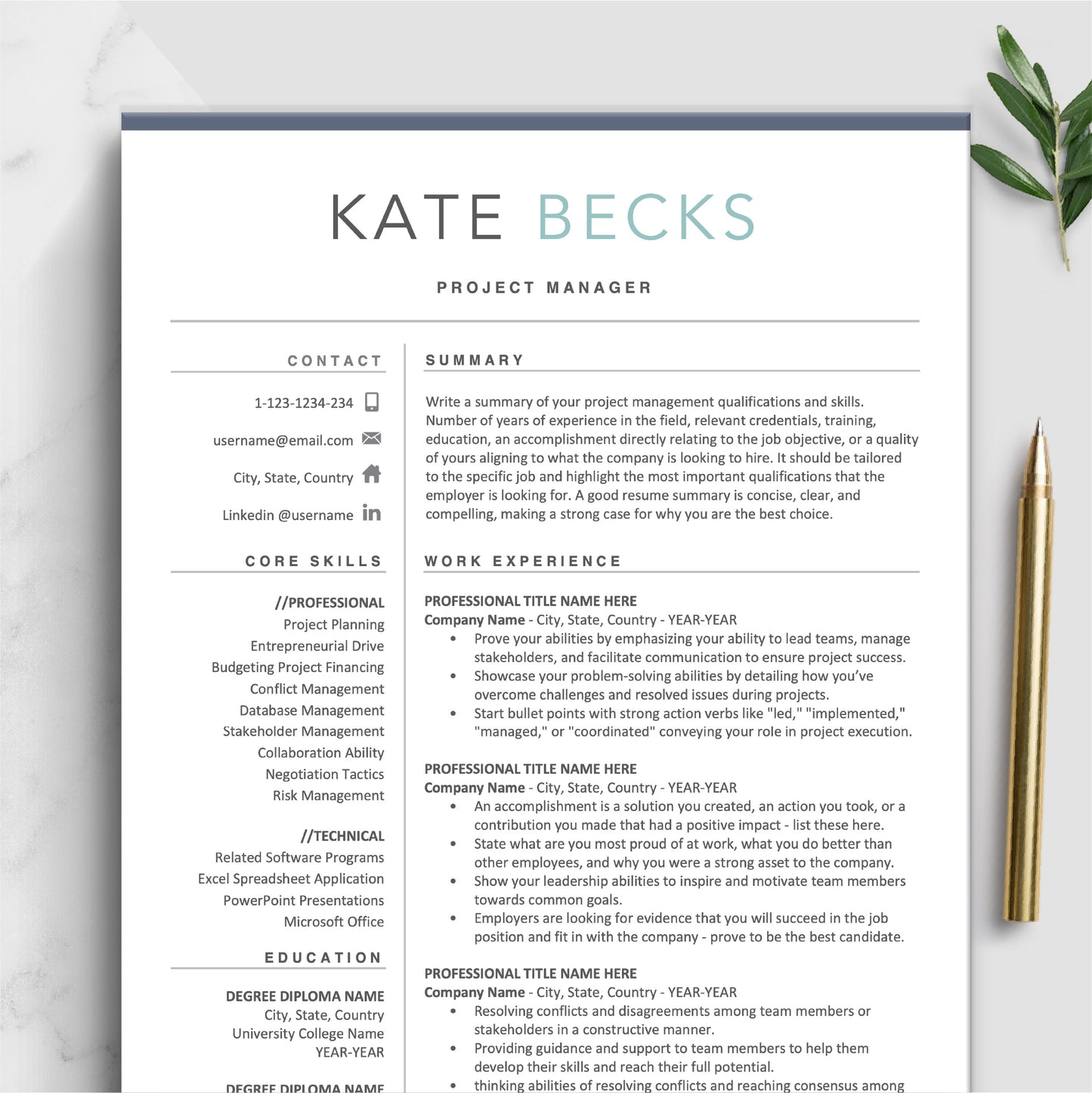 The Art of Resume Templates | Executive Nurse Medical Doctor Resume CV Design Template Bundle