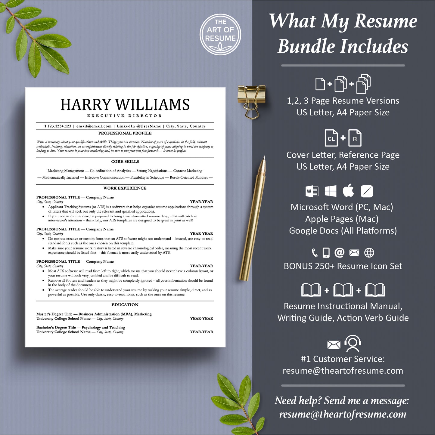 ATS Resume Template, ATS Friendly Templates (2026) - The Art of Resume