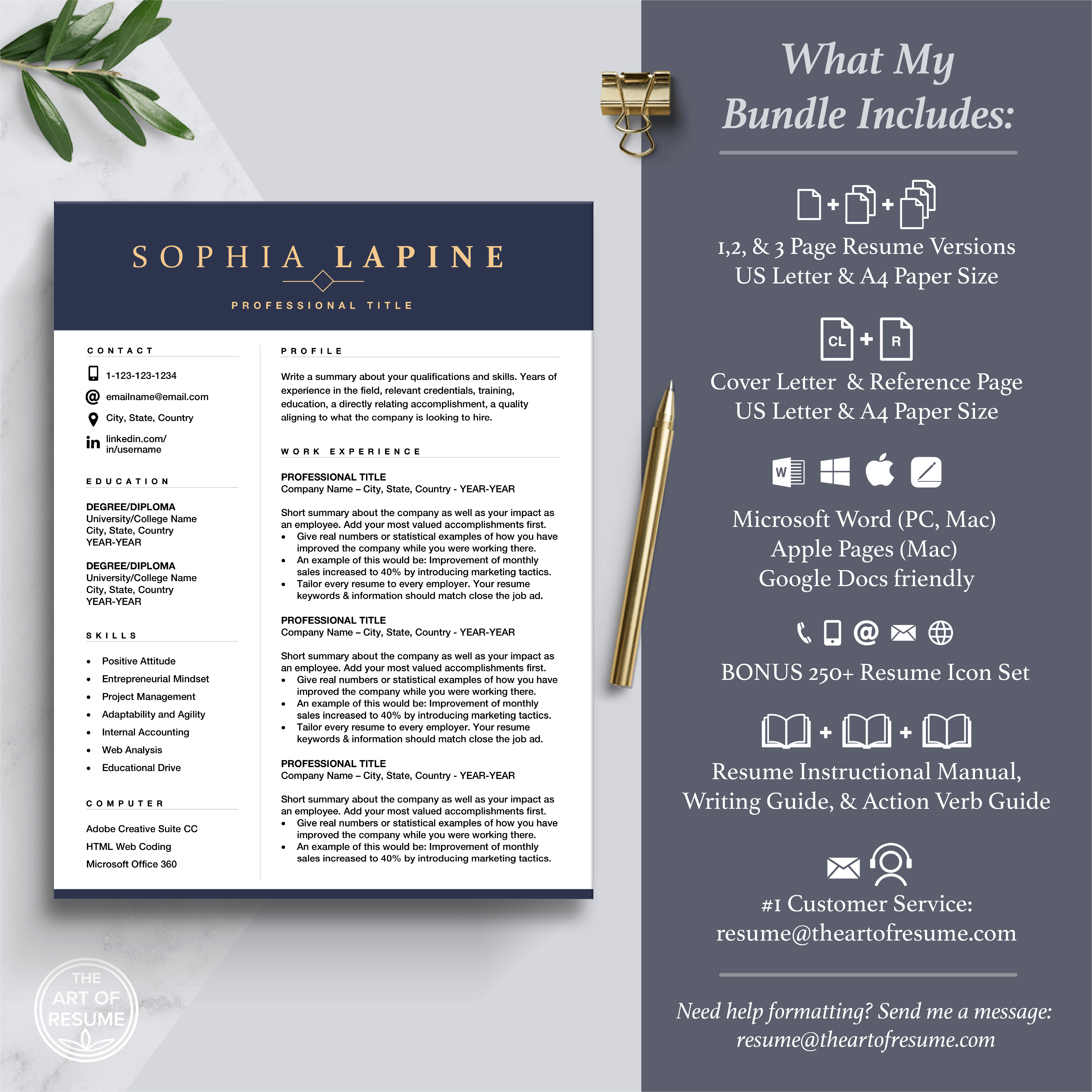 Cv Design Books Free Resume Help Books + Resume Icons (Digital Download) – The Art of ...