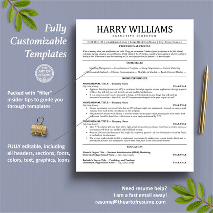 ATS Resume Template, ATS Friendly Templates (2026) - The Art of Resume