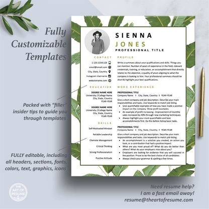 Creative Resume Builder | Resume for Fashion, Art Teacher, Florist, Interior Design - The Art of Resume