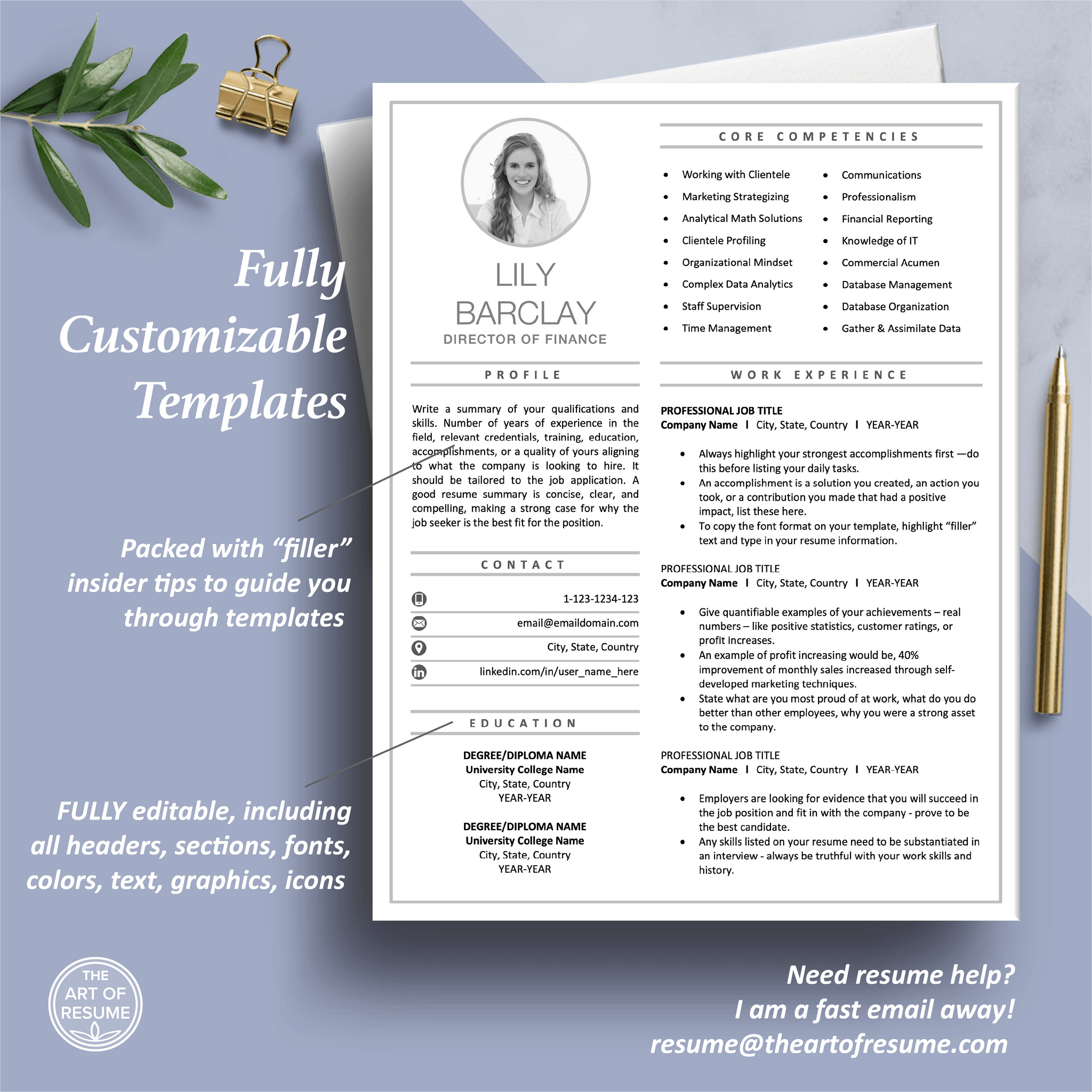 Free Resume Template Code: 2FOR1 | The Art of Resume