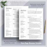 Free Resume CV Templates | Cover Letter (FREE Writing Guide Included ...