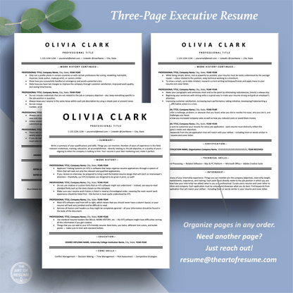 ATS Friendly Resume Template Bundle | Google Docs, Microsoft Word, Apple Pages