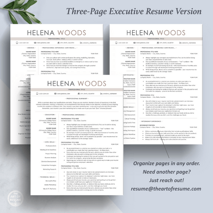 Simple Professional Resume Template | Resume Writing Guide