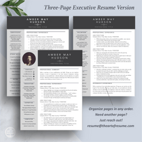 Creative Resume CV Template with Photo Profile Picture Insert – The Art ...