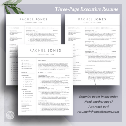 Simple Resume Template | Professional Resume for Any Career - Student CV