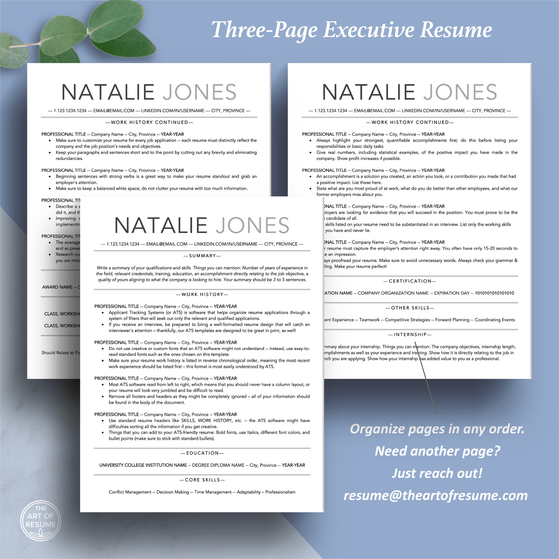 ATS-Friendly Resume | Modern CV Template | FREE Resume Guide - The Art of Resume