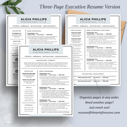 Simple Resume Template | Professional Resume | Modern CV - The Art of Resume