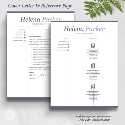 The Art of Resume Templates | Professional  Cover Letter and Reference Page Templates Download
