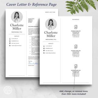 Professional Resume with Picture | Simple Resume Design Bundle – The ...