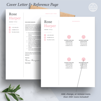 The Art of Resume Templates | Student Graduate  Cover Letter and Reference Page Templates Download
