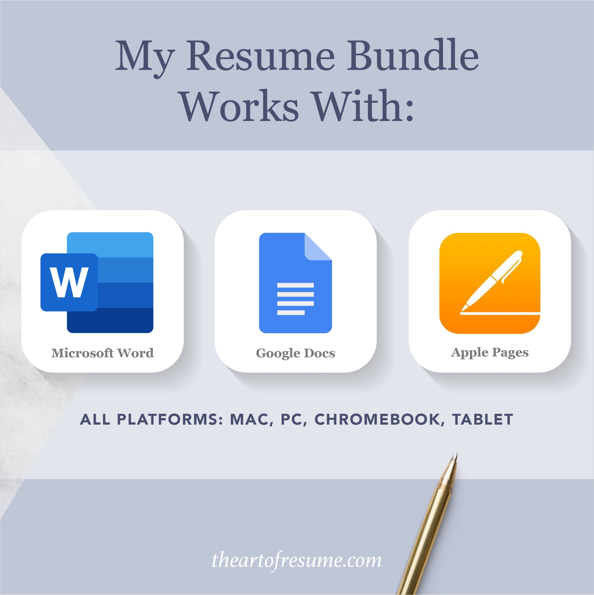 The Art of Resume Templates | Instantly Download  Custom Editable Resume CV Builder Maker on Google Docs, Microsoft Word, Apple Pages, Mac, PC, Chromebook, Tablet