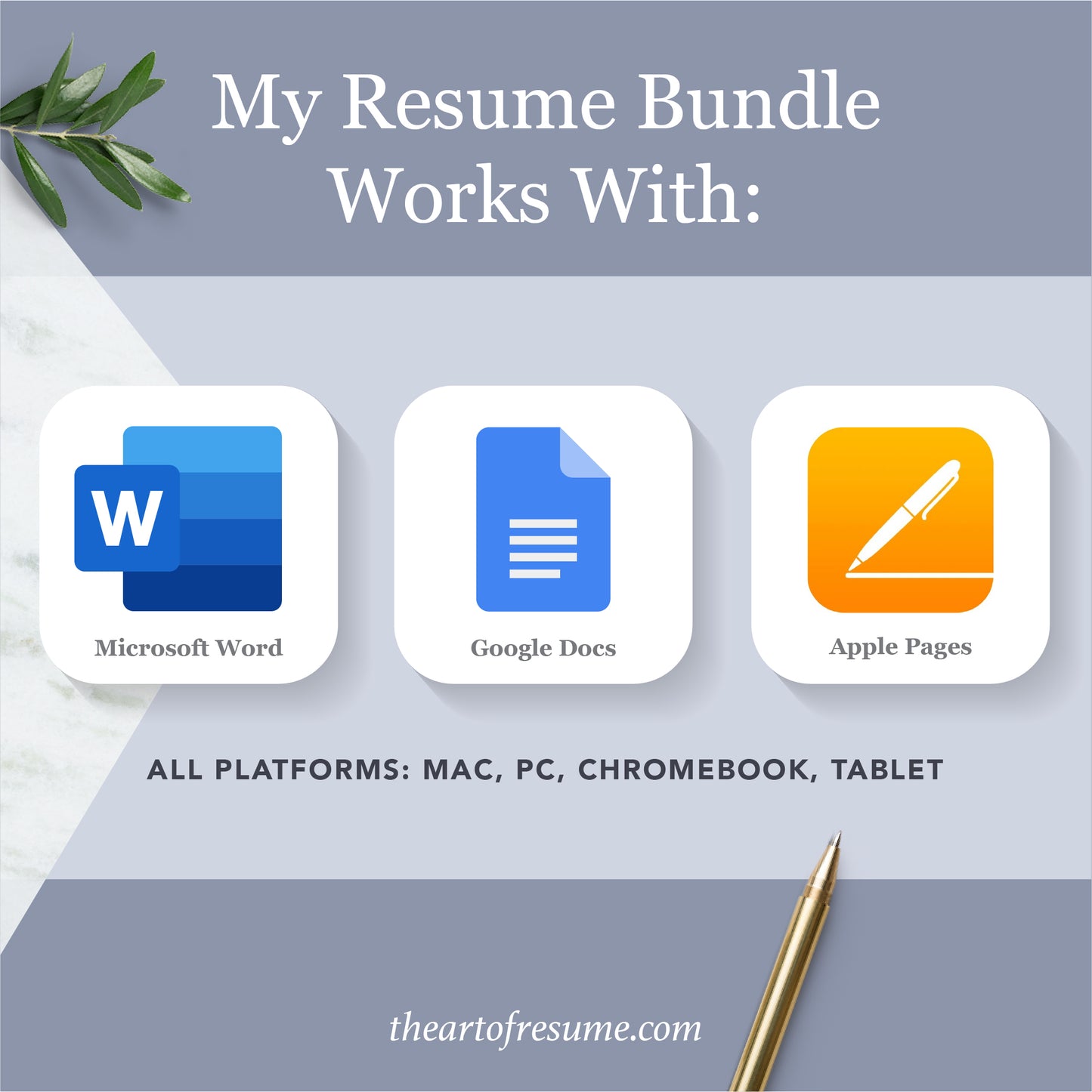 The Art of Resume Templates | Instantly Download  Custom Editable Resume CV Builder Maker on Google Docs, Microsoft Word, Apple Pages, Mac, PC, Chromebook, Tablet