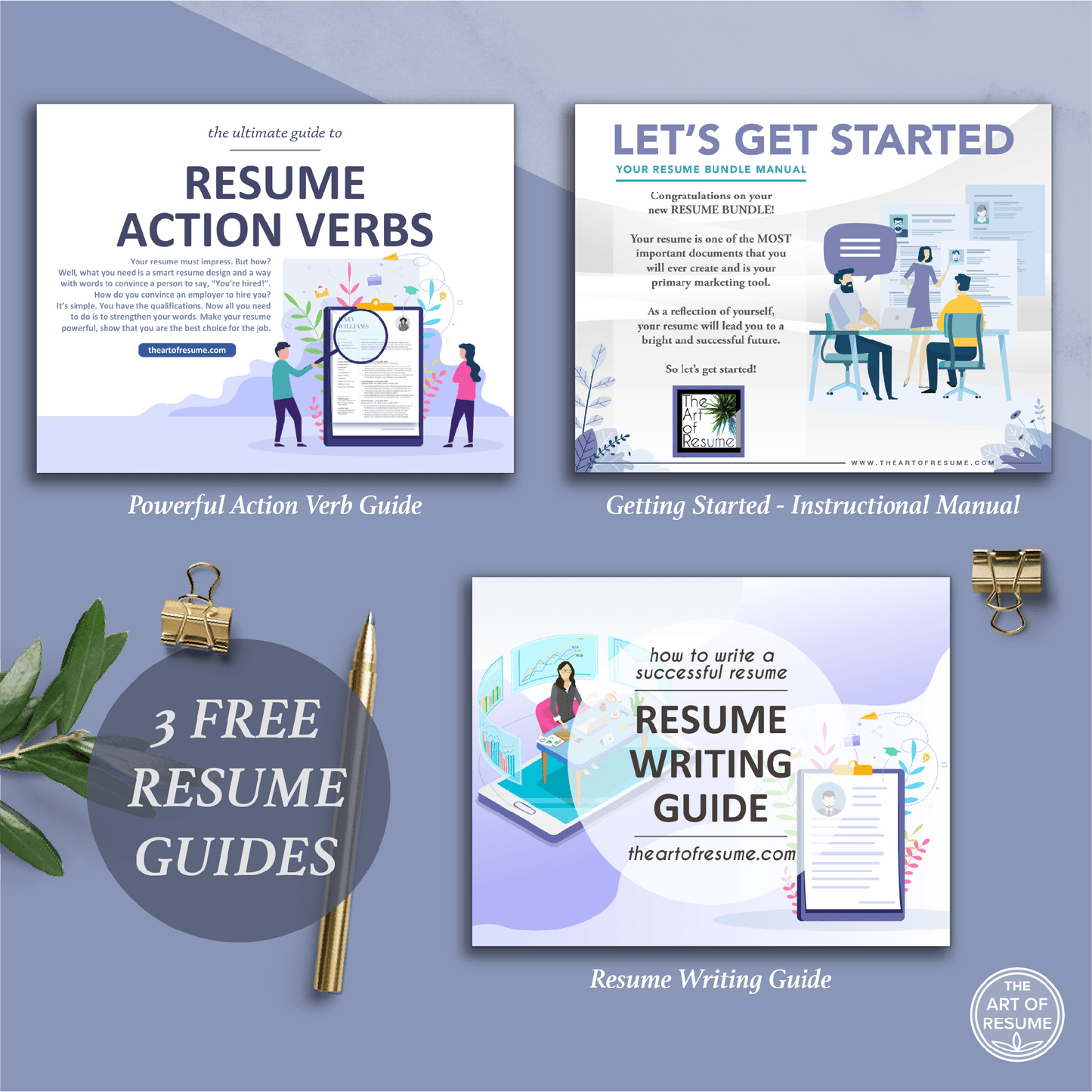 The Art of Resume | Powerful Action Verb Resume Guide, Resume Instructional Manual, The Art of Resume Writing Guide