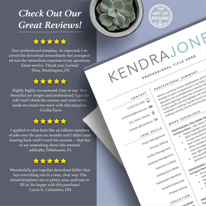 The Art of Resume Templates | Professional Resume CV Templates Online 5-Star Reviews