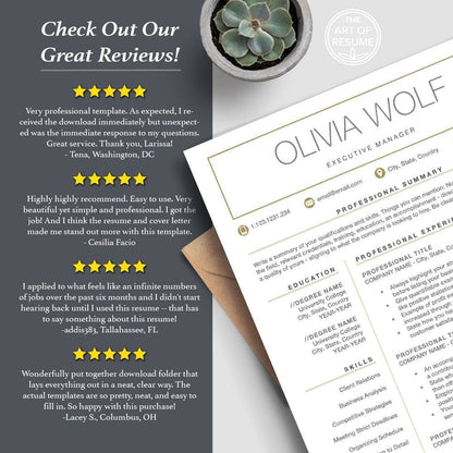 The Art of Resume Templates | Professional Best Resume CV Templates Online 5-Star Reviews