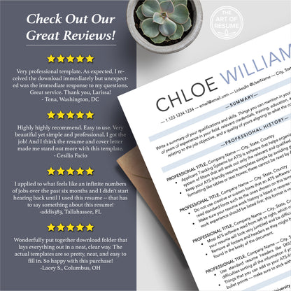 The Art of Resume Templates | Professional ATS-Friendly Resume CV Templates Online 5-Star Reviews
